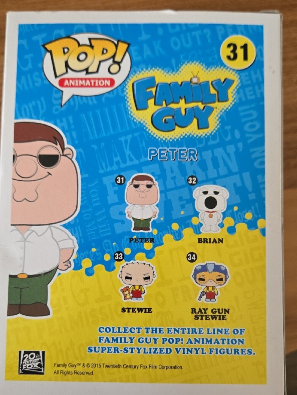 Funko Pop Family Guy Peter Griffin 31 Vinyl Figure - Picture 2 of 8